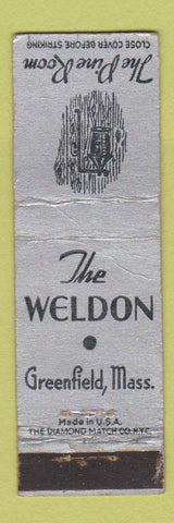 Matchbook Cover - The Weldon Pine Room Greenfield MA WEAR Midget