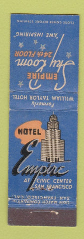 Matchbook Cover - Hotel Empire San Francisco CA Midget