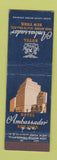 Matchbook Cover - Hotel Ambassador New York City Midget