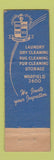 Matchbook Cover - Q and S Laundry Bladensburg MD Midget