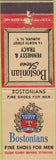 Matchbook Cover - Bostonian Shoes Auburn NY