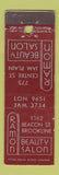 Matchbook Cover - Ramon Beauty Salom Brookline MA Midget