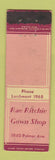 Matchbook Cover - Rae Ritchie Gown Shop NY? WEAR Midget