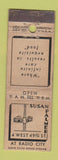Matchbook Cover - Susan Palmer Restaurant New York City WEAR Midget