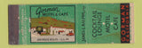 Matchbook Cover - Gorman Motel Cafe Gorman CA Midget