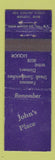 Matchbook Cover - John's Place Maumee OH restaurant Midget