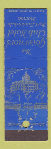 Matchbook Cover - Governors' Club Hotel Fort Lauderdale FL Midget