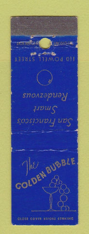 Matchbook Cover - Golden Bubble San Francisco CA Midget