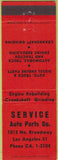 Matchbook Cover - Service Auto Parts Los Angeles CA