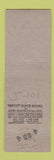 Matchbook Cover - Byrd Langford Insurance Dallas TX Midget