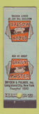 Matchbook Cover - Gravy Master Dryden Palmer Long Island City NY Midget