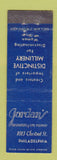 Matchbook Cover - Jordan's Millinery Women's Clothes Philadelphia PA Midget