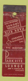 Matchbook Cover - Park Ritz Lounge Chicago IL WORN Midget