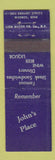 Matchbook Cover - John's Place Maumee OH restaurant Midget