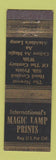 Matchbook Cover - Magic Lamp Prints Midget