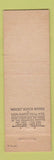Matchbook Cover - Paddock Cafe Restaurant Boston MA Midget