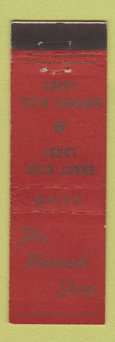 Matchbook Cover - The Hannah Shop Cards Jewelry Hosiery Midget