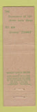 Matchbook Cover - House of Chan Chinese Restaurant New York City WORN Midget