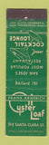 Matchbook Cover - Frank Arnerich Oyster Loaf San Jose CA Midget
