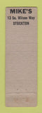 Matchbook Cover - Mike's Stockton CA WEAR Midget