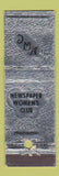 Matchbook Cover - Newspaper Women's Club Washington DC WEAR Midget