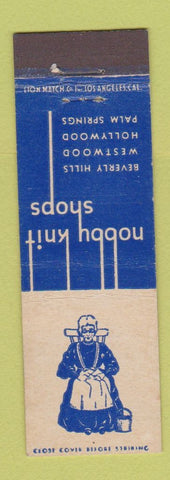 Matchbook Cover Nobby Knit Shops Beverly Hills Hollywood Palm Springs CA Midget