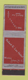 Matchbook Cover - Robert E Lee Hotel Winston Salem NC Midget