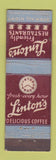 Matchbook Cover - Linton's Restaurants Midget