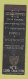 Matchbook Cover - Hotel Lord Colleton Walterboro SC WEAR Midget