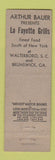 Matchbook Cover - Hotel Lord Colleton Walterboro SC WEAR Midget