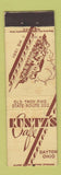 Matchbook Cover - Kuntz's Cafe Dayton OH WEAR Midget