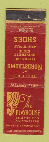Matchbook Cover - The Playhouse Seattle WA Nordstrom's Shoes WEAR Midget