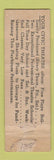 Matchbook Cover - The Playhouse Seattle WA Nordstrom's Shoes WEAR Midget