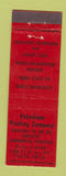 Matchbook Cover - Petroleum Printing Company Tulsa OK Midget