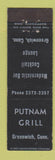 Matchbook Cover - Putnam Grill Greenwich CT Midget