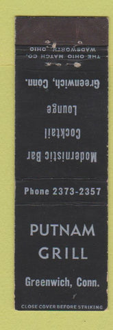 Matchbook Cover - Putnam Grill Greenwich CT Midget
