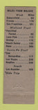 Matchbook Cover - Whites Cafe Motel Mojave CA oil gas motel Midget