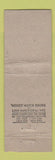 Matchbook Cover - Blue Mirror Baltimore MD Christmas Midget