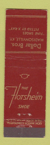 Matchbook Cover - Florsheim Shoes Dollar Bros Madisonville KY Midget