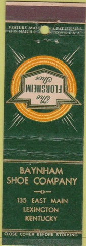 Matchbook Cover - Florsheim Shoes Lexington KY feature