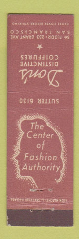 Matchbook Cover - Don's Hair Salon San Francisco CA Midget