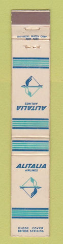Matchbook Cover - Alitalia Airlines 10 Strike