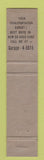 Matchbook Cover - Chevrolet Oldsmobile Cadillac Cambridge OH ORANGE 12 Strike