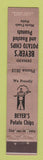 Matchbook Cover - Beyer's Potato Chips PINK 12 Strike