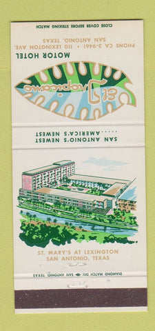 Matchbook Cover - El Tropicano Motor Hotel San Antonio TX 30 Strike