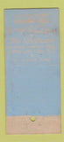 Matchbook Cover - The Shelburne Atlantic City NJ hotel 30 Stick