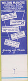 Matchbook Cover - Wilton Manors Bank Fort Lauderdale FL