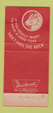 Matchbook Cover - The Buck Hotel Feasterville PA 30 Strike