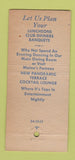 Matchbook Cover - Columbia Hotel Portland ME 30 Stick