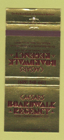 Matchbook Cover Caesars Boardwalk Regency Casino Atlantic City NJ WEAR 30 Strike